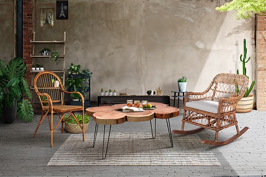 มุมนั่งเล่นในสวน