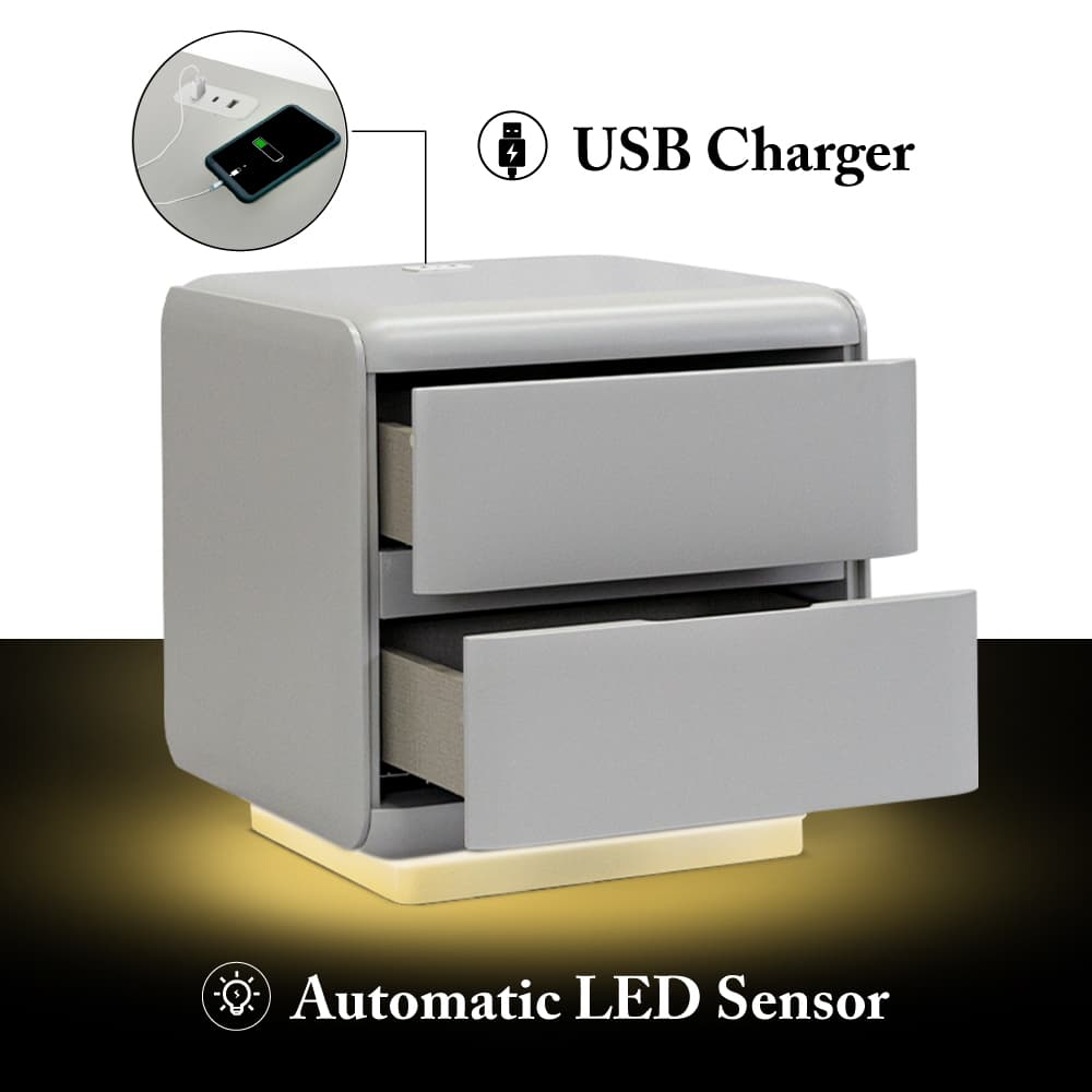 TRELLO,ตู้ข้างเตียงพร้อม USB และไฟส่องสว่าง-7