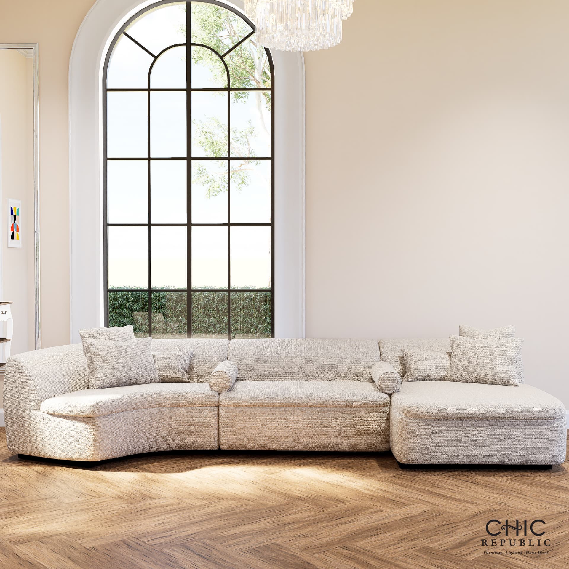 SAINSBURY/โซฟาเข้ามุมทรงตัว U-5