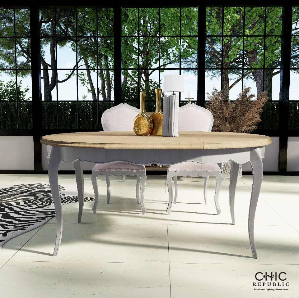 CREEK/120-160,โต๊ะอาหาร ปรับความยาวได้-6