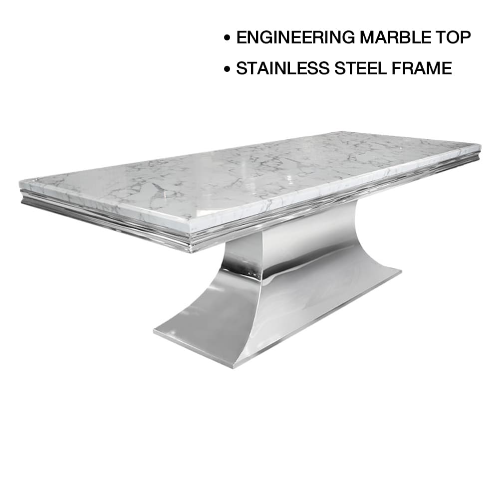 HERNANDEZ-CH/240 MARBLE,โต๊ะอาหาร
