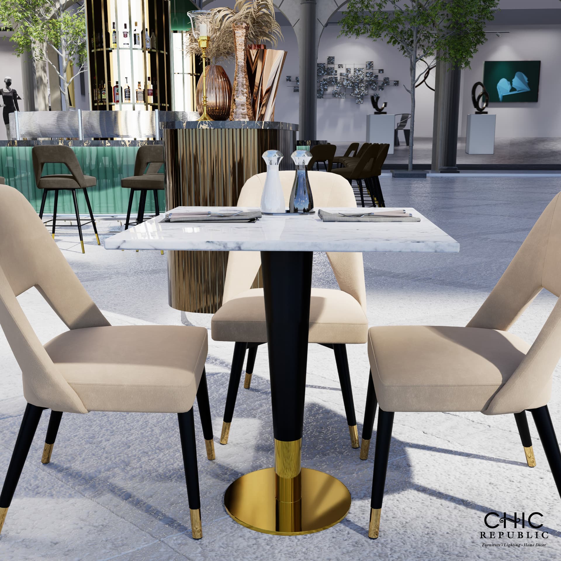 CONE SQUARE-GV/80,โต๊ะอาหาร-7