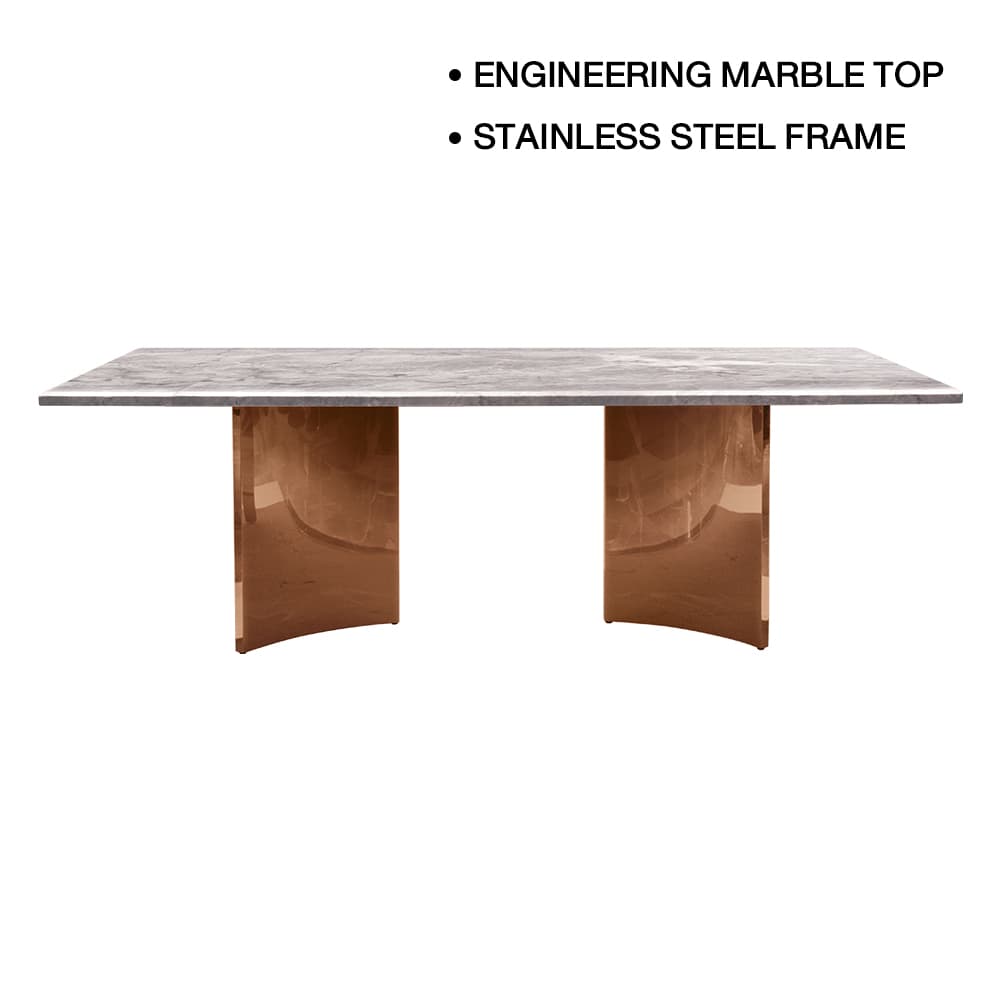 AEOLUS-RG/240 MARBLE,โต๊ะอาหาร