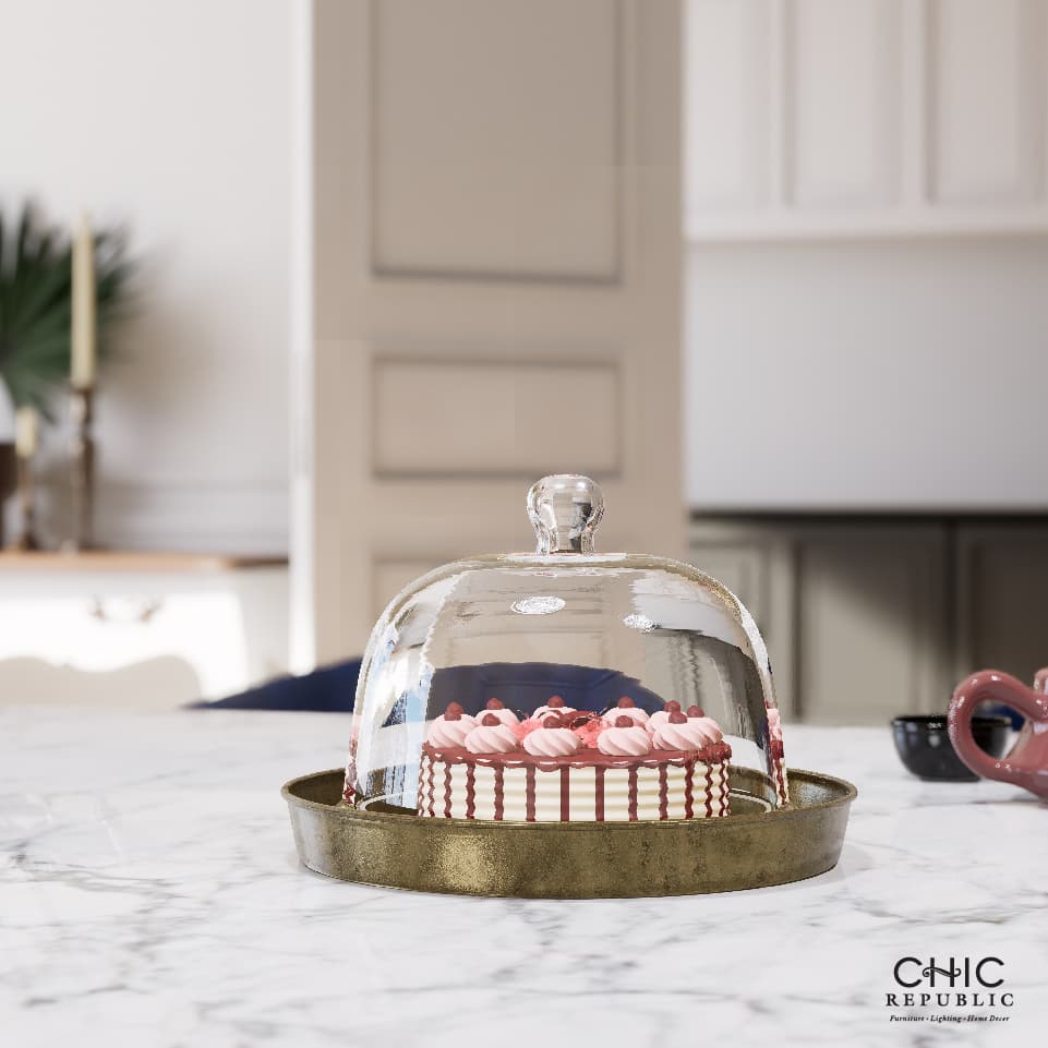 GRACIE,ที่วางเค้กพร้อมฝาครอบ-2