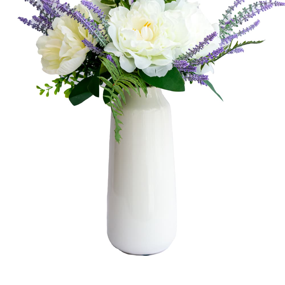 PEOMES AND LEAVES,ดอกไม้ประดิษฐ์ในแจกัน-2