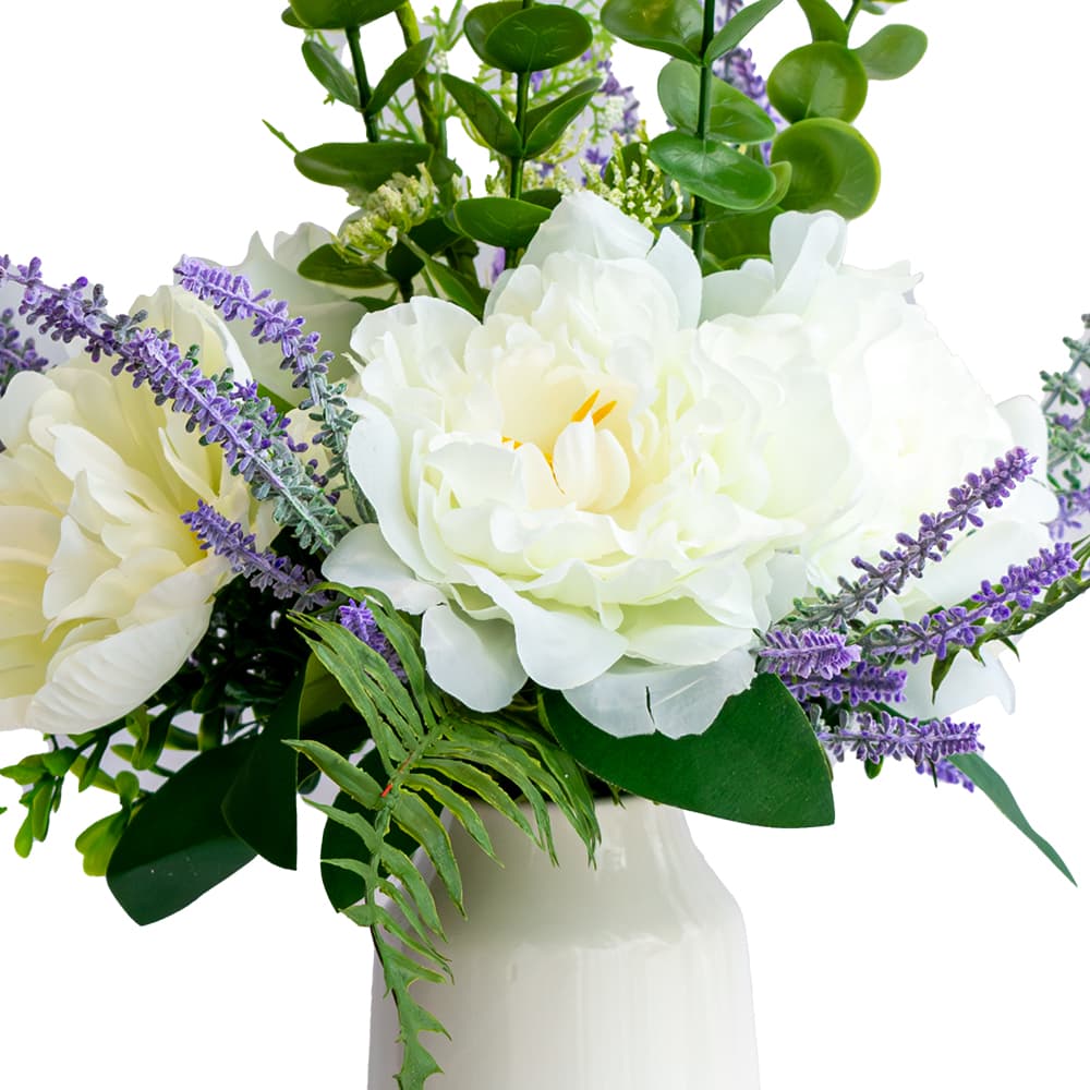 PEOMES AND LEAVES,ดอกไม้ประดิษฐ์ในแจกัน-3