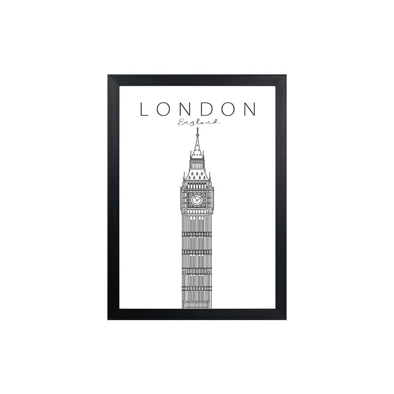 ELIZABETH TOWER/45x60,ภาพติดฝาผนัง