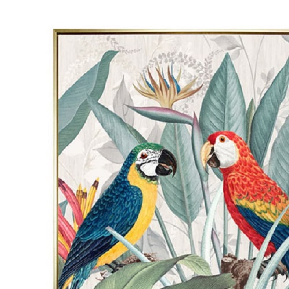 PARROT PAIR-A/50x70,ภาพติดฝาผนัง-2