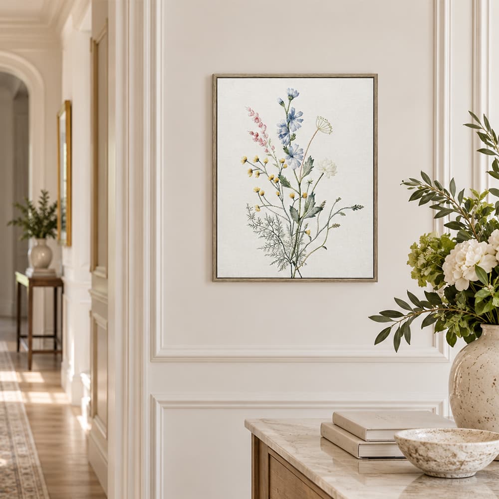 WILD BLOOM B/40x50,ภาพติดฝาผนัง