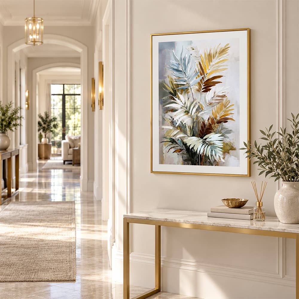 LUXE TROPIC B/50x70,Handpainted ภาพติดฝาผนัง