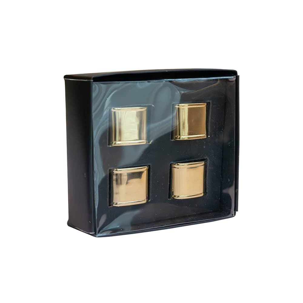 RICKY,ห่วงคล้องผ้าเช็ดปาก 4 ชิ้น