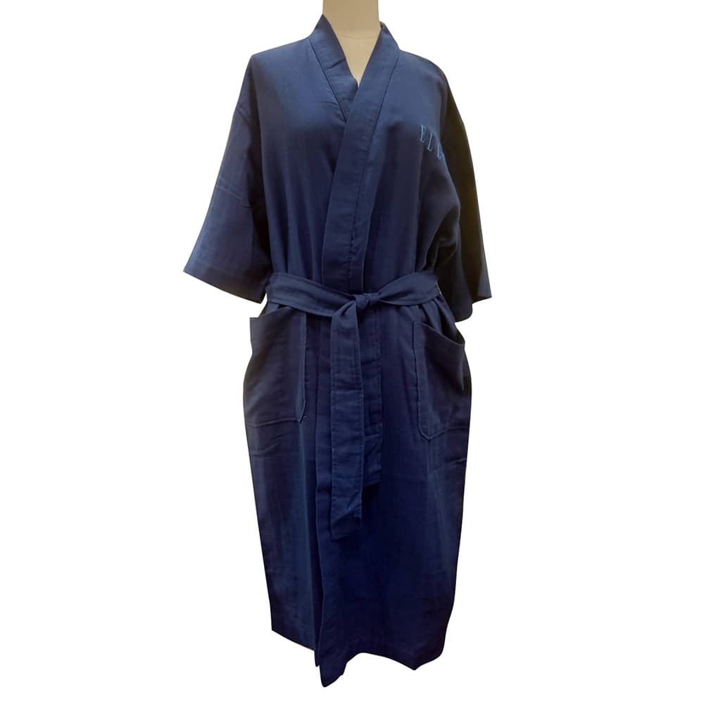 เสื้อคลุมอาบน้ำ แอล สีน้ำเงิน-2