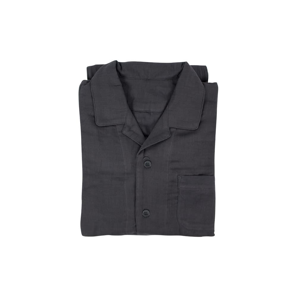 CHPAJ001GY ชุดนอนคอปก(เทา) แขนยาว-ขายาว ราจ