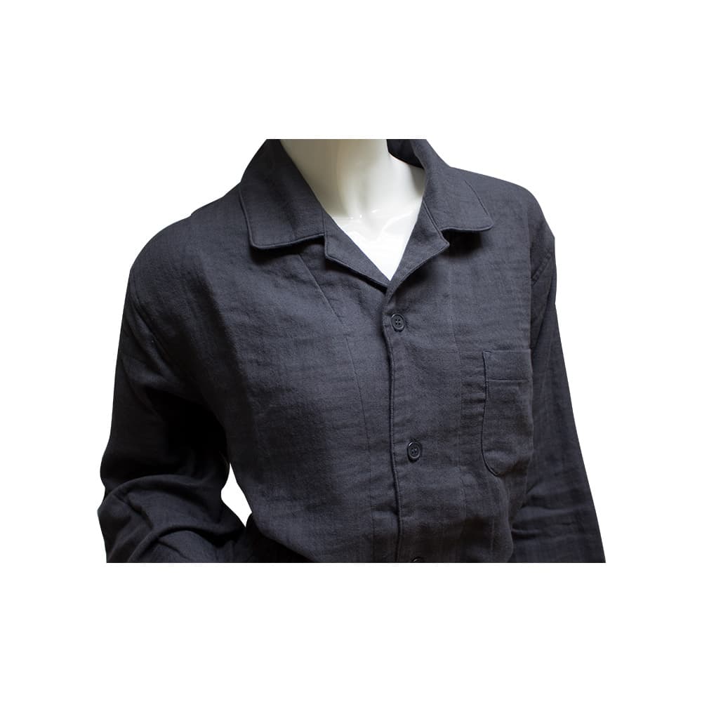 CHPAJ001GY ชุดนอนคอปก(เทา) แขนยาว-ขายาว ราจ-2