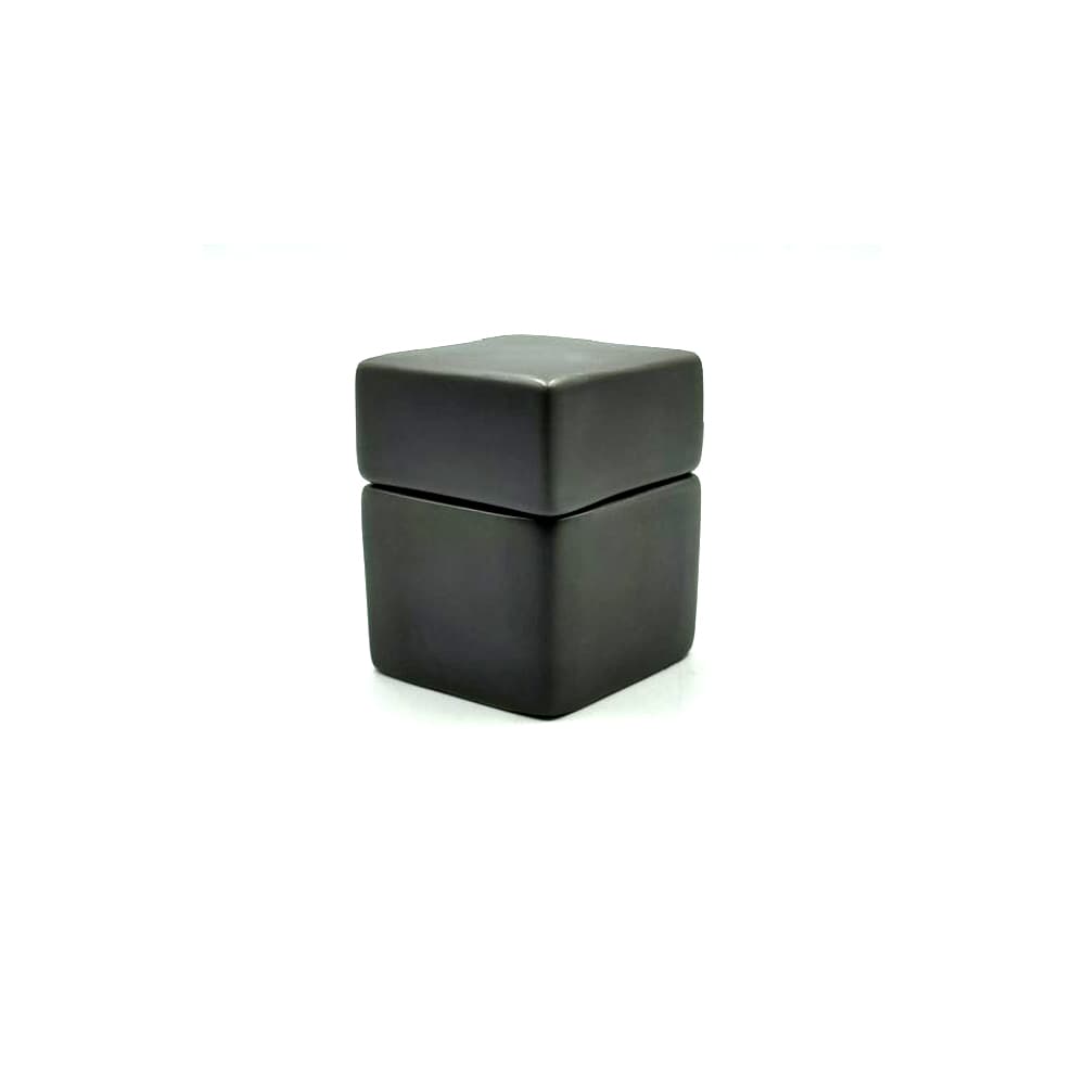 กระปุกใส่คอตตอนบัตสีดำด้าน