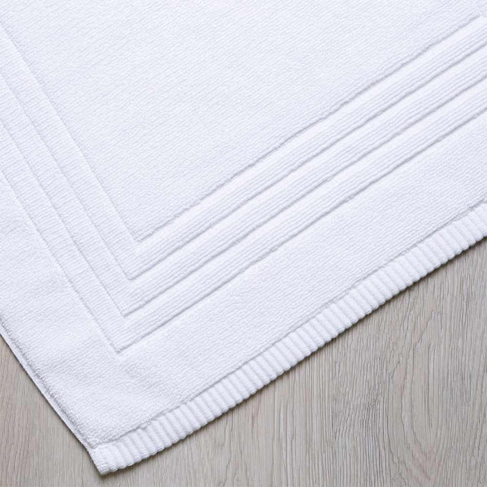 พรมเช็ดเท้า สีขาว ขนาด 50x76 ซม.