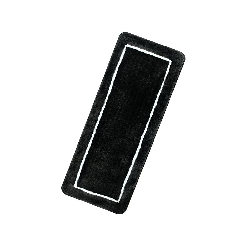 ยูทาห์ พรมปลายเตียง/สีดำ 50x120