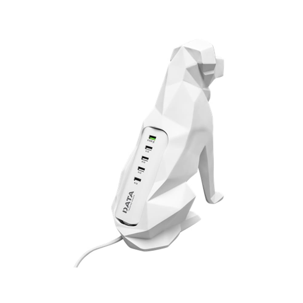 ลาบราดอร์ (สีขาว) USB 5 ช่อง