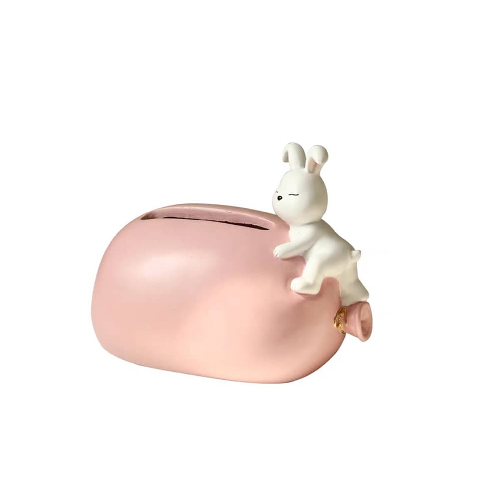 กระต่ายชมพูทิชชู่ สูง 17 ซม.