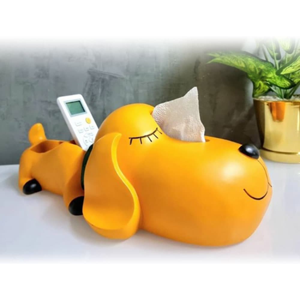 สนูปปี้เหลืองนอน หลังใส่ของ