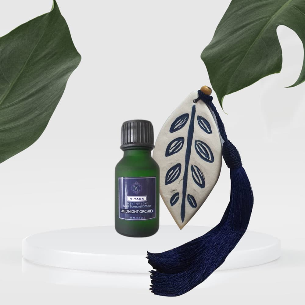 ใบไม้กระจายกลิ่นหอมในรถ กลิ่น ดอกกล้วยไม้