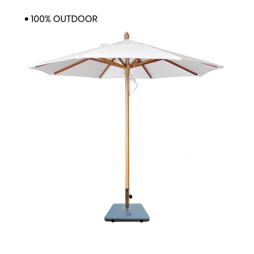 PARASOL-WHITE/2M,ร่มสนามพร้อมฐาน-2