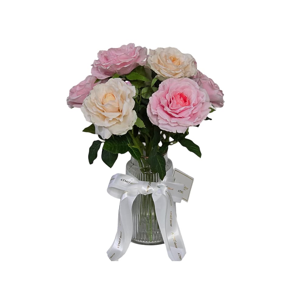 MONMARTRE ROSE/40,แจกันดอกไม้ประดิษฐ์