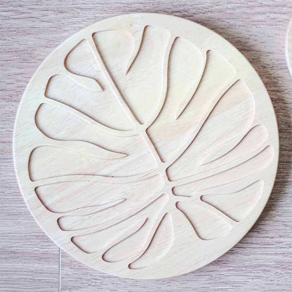 NT406 ที่รองของร้อนใบไม้