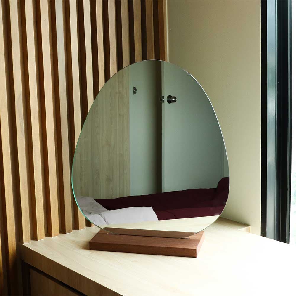 กระจกเงารูปไข่ ขนาด 17x19 นิ้ว