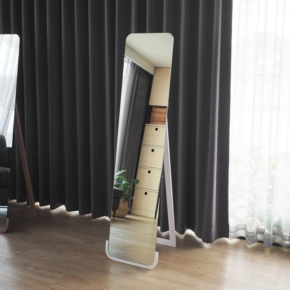 กระจกเงาตั้งพื้นรูปสี่เหลี่ยมขอบมน (เล็ก) /35x150 -2