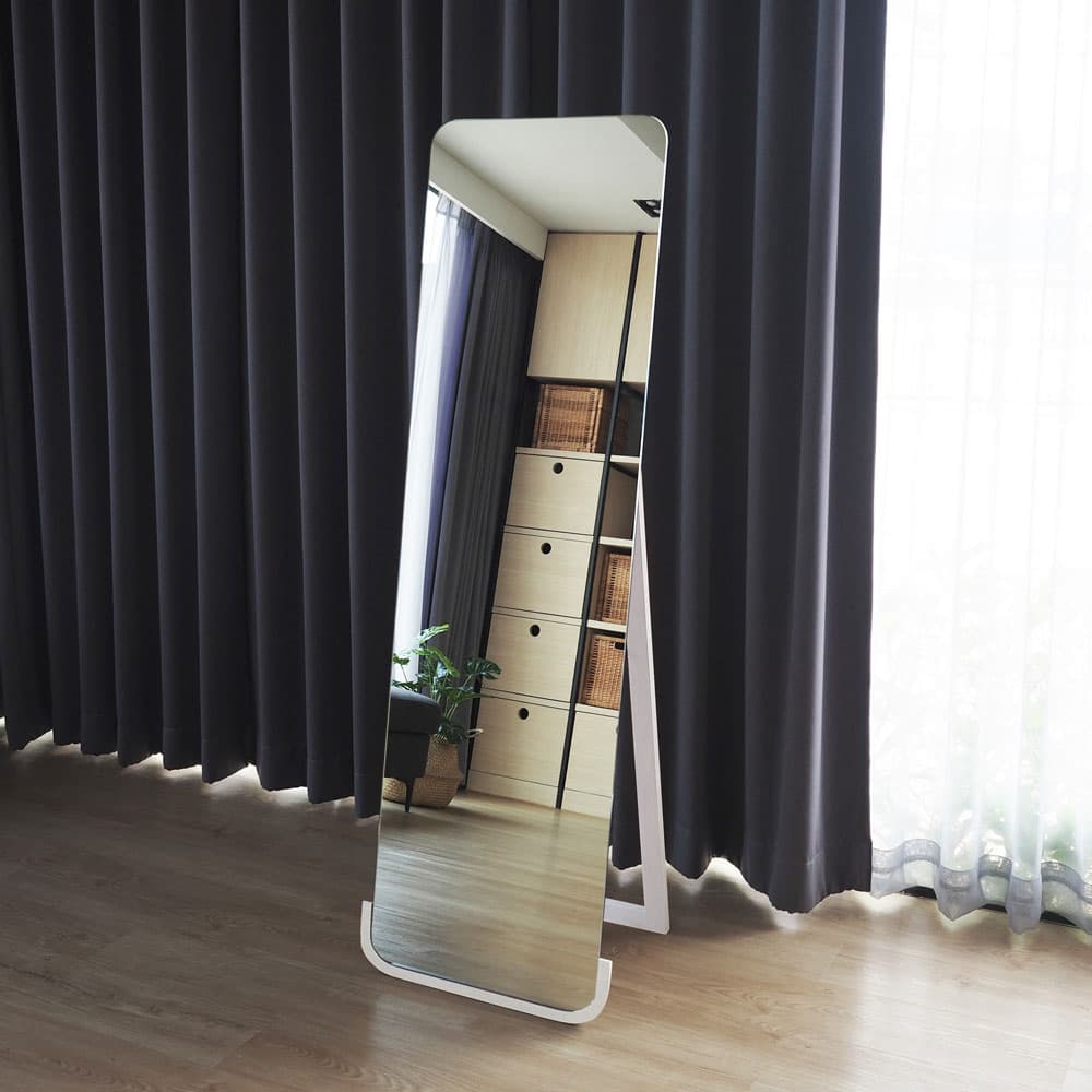 กระจกเงาตั้งพื้นรูปสี่เหลี่ยมขอบมน (ใหญ่) /45x150 -2