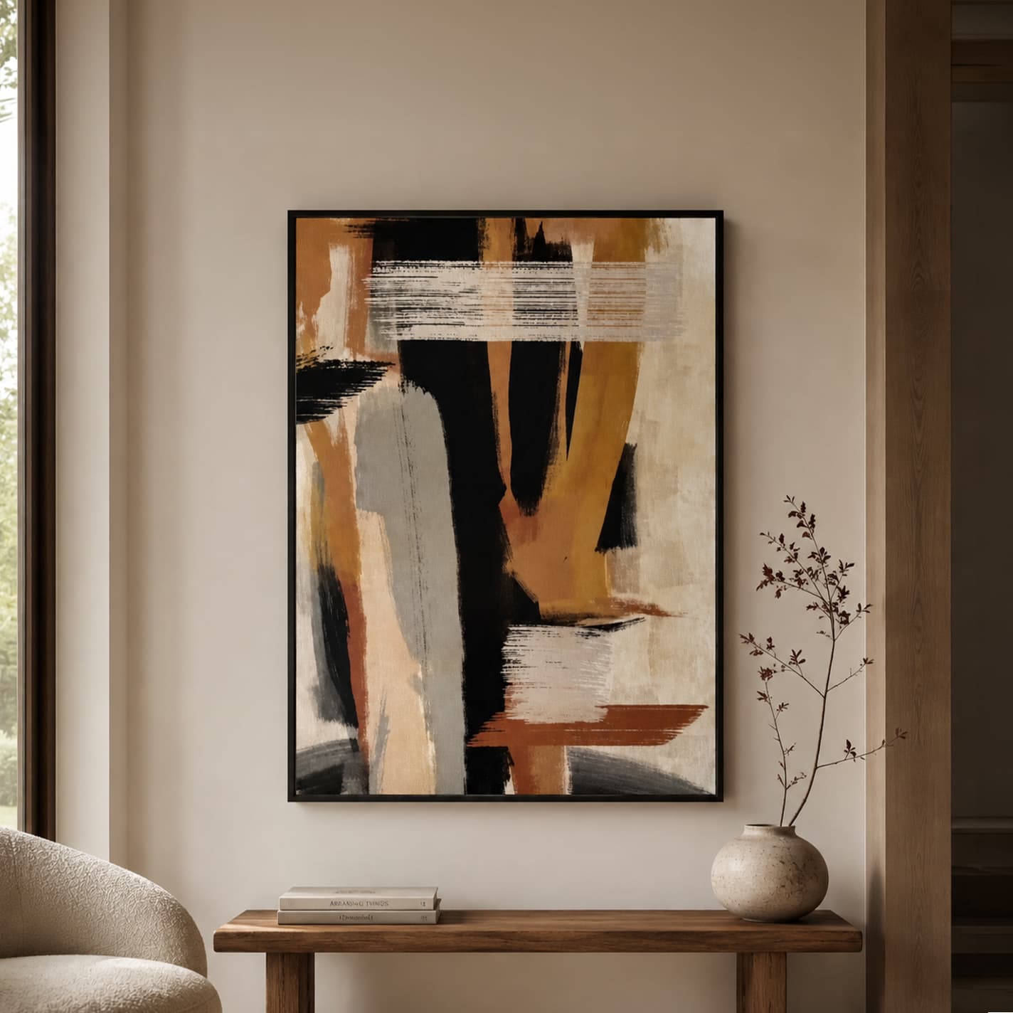 ABSTRACT02/100x140,ภาพตกแต่งผนังพร้อมกรอบ