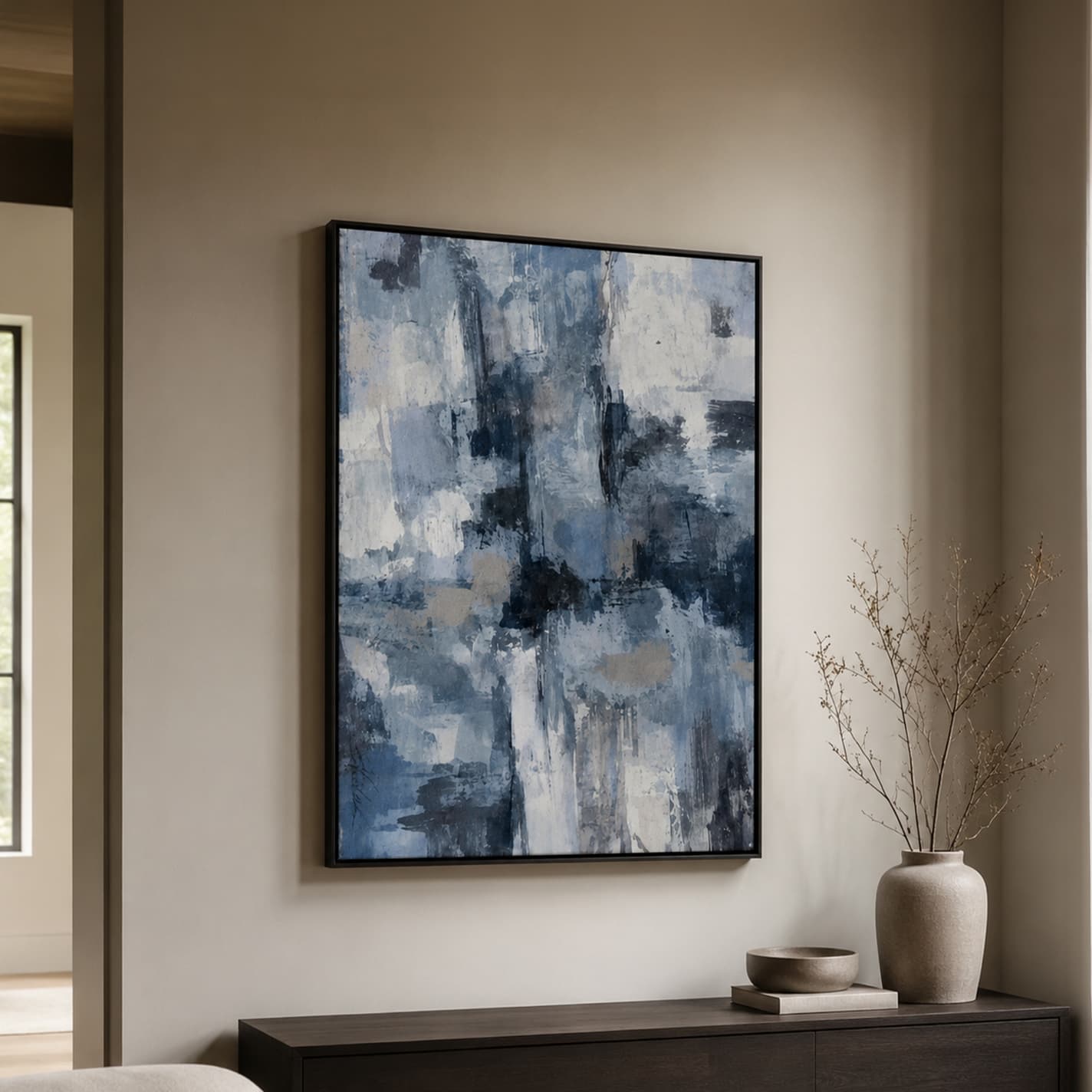 ABSTRACT07/100x140,ภาพตกแต่งผนังพร้อมกรอบ