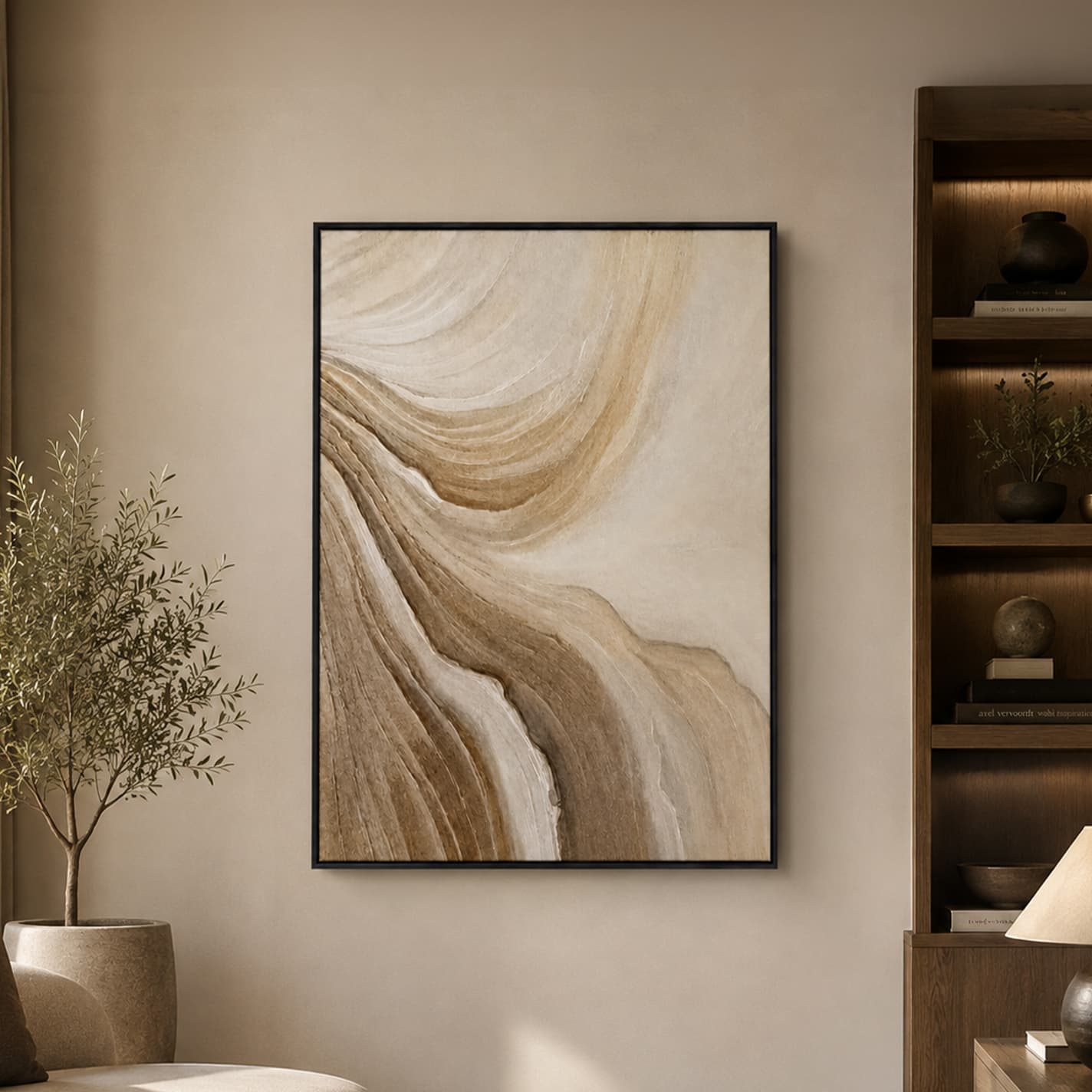 ABSTRACT08/100x140,ภาพตกแต่งผนังพร้อมกรอบ