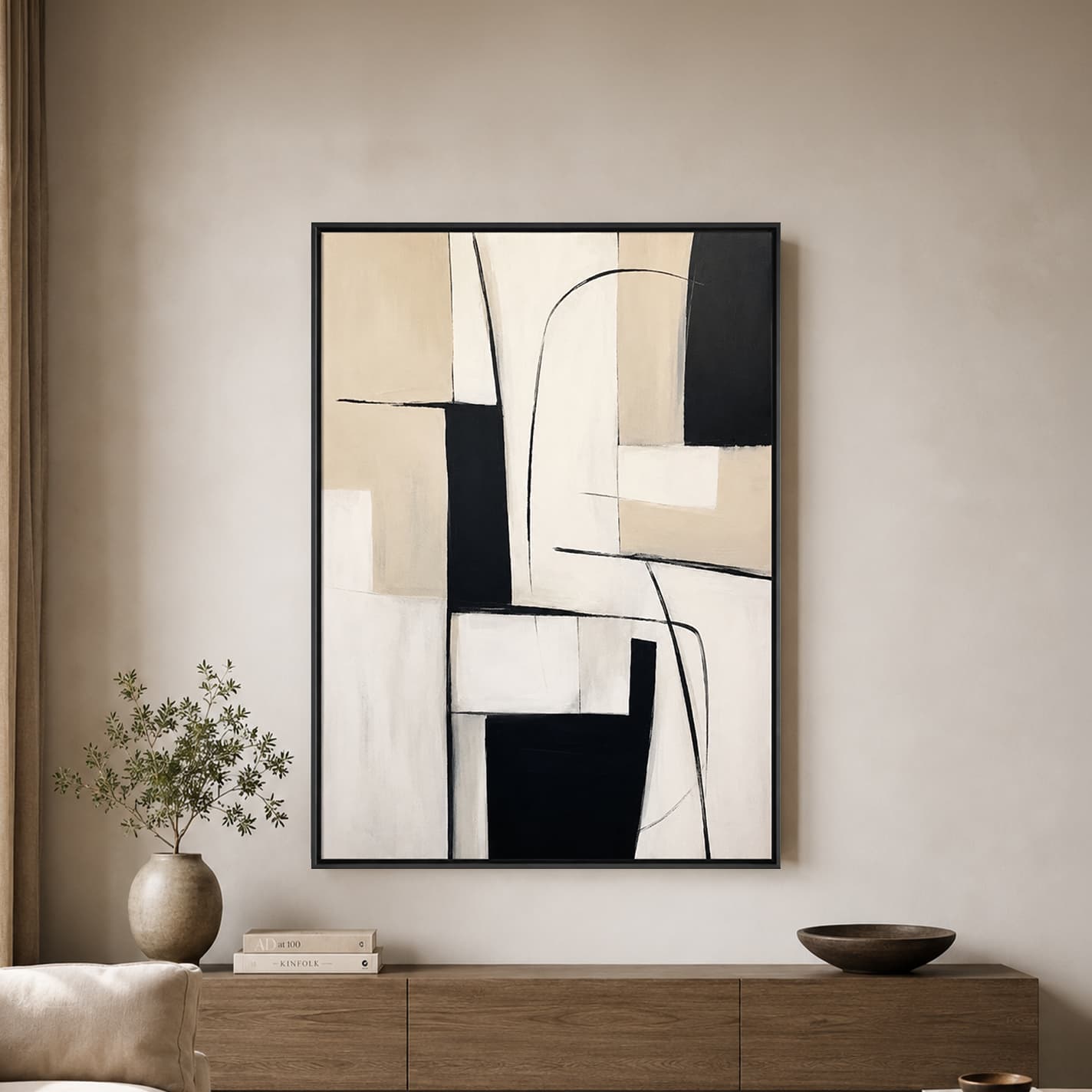 ABSTRACT-06/100x140,ภาพตกแต่งผนังพร้อมกรอบ