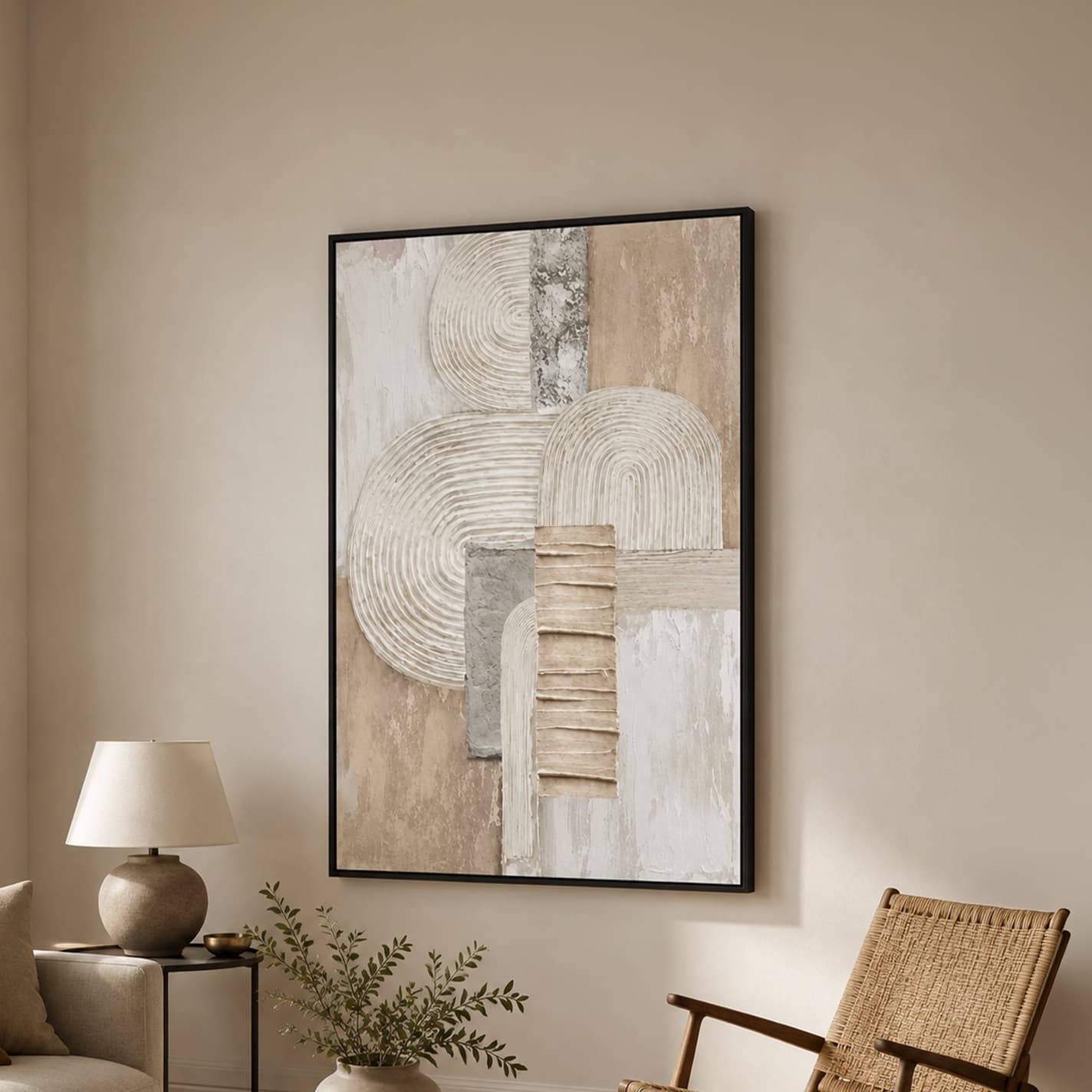 ABSTRACT-12/100x140,ภาพตกแต่งผนังพร้อมกรอบ