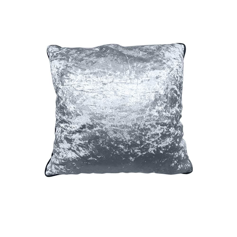 หมอนอิง เมลิซ่า-สีเงินขอบดำ ขนาด 50x50 ซม.