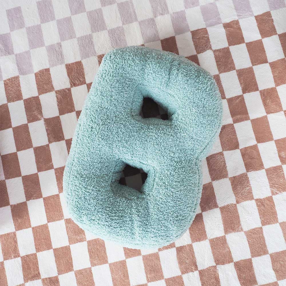 หมอนอิงตัวอักษร - B (เขียว)