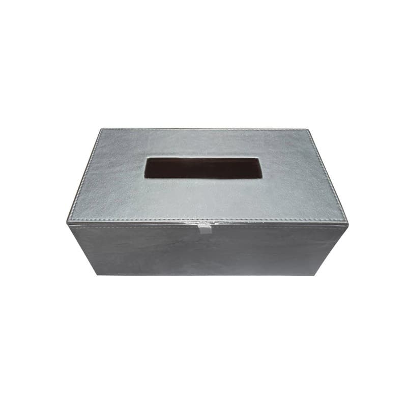 O17-298 กล่องทิชชู่สีเงิน ขนาดใหญ่