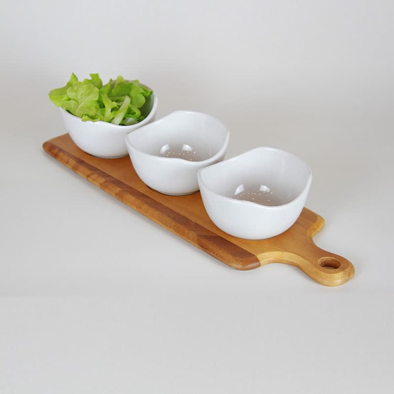 NT081 ที่เสิร์ฟ ถ้วย3ใบ /H10 CM-3