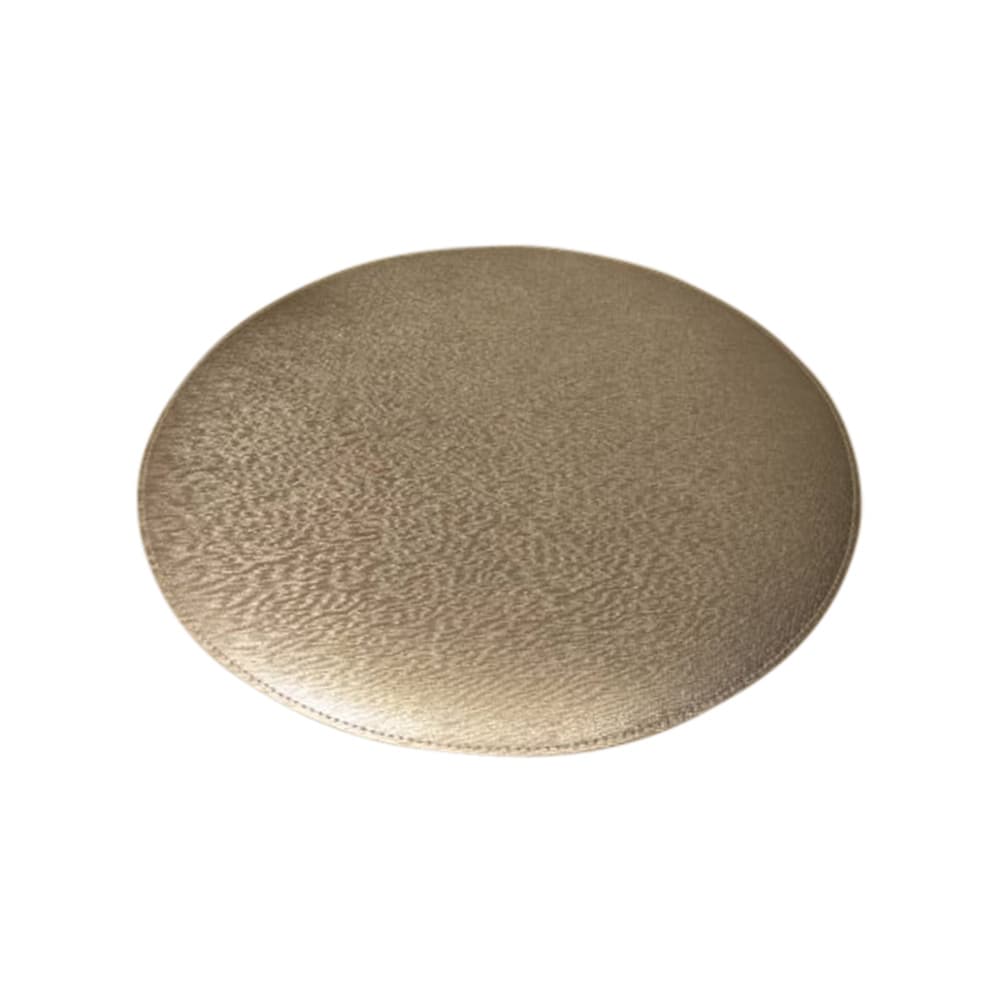 แผ่นรองจานวงกลม สีเงิน