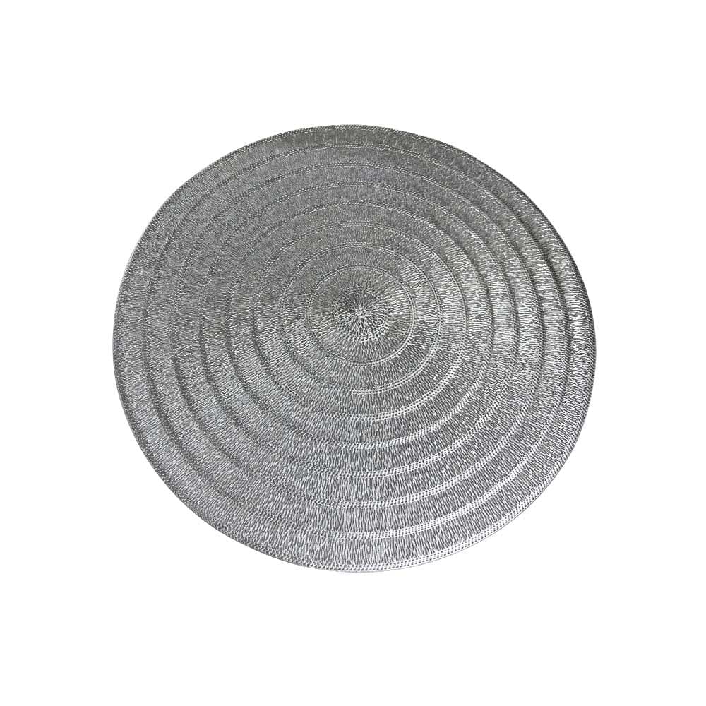 แผ่นรองจาน รุ่น อารูบ้า-สีเงิน /38 ซม.