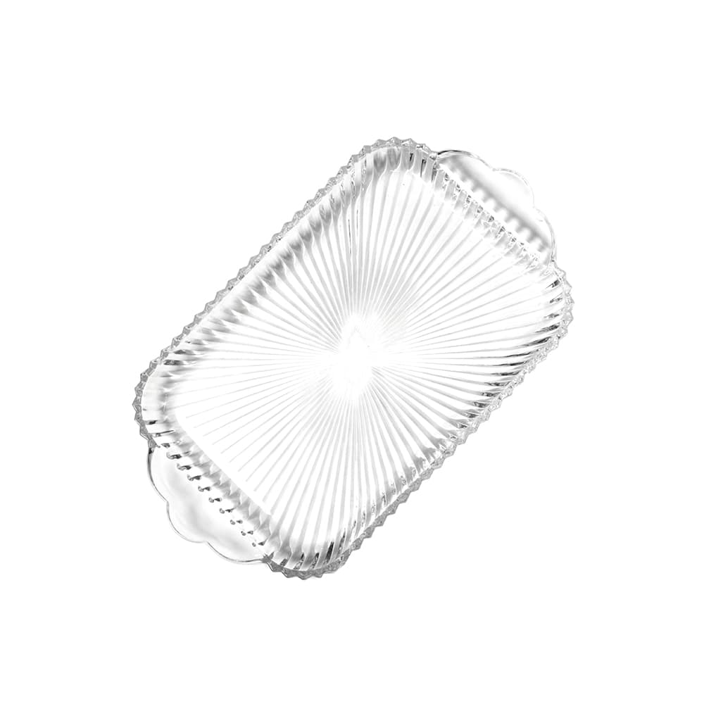 ถาดแก้วลายร่อง