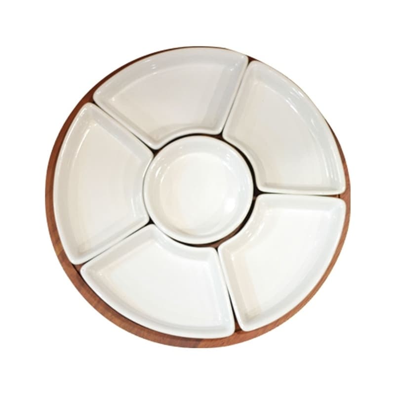 NT092 ถาดหมุน (เซรามิก6ชิ้น)/H2 CM