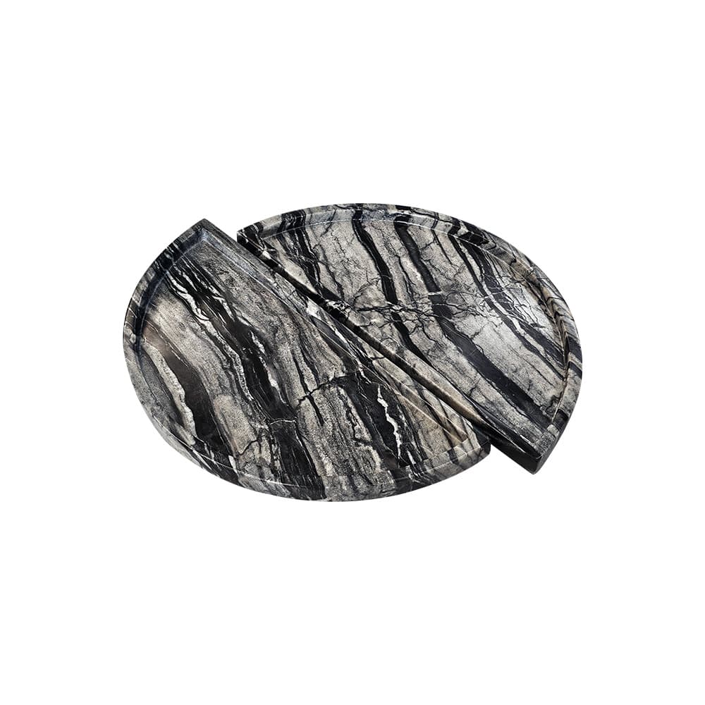 ถาดชุด 2 ชิ้น รุ่นฟูลมูน สีแบล็คฟอเรส