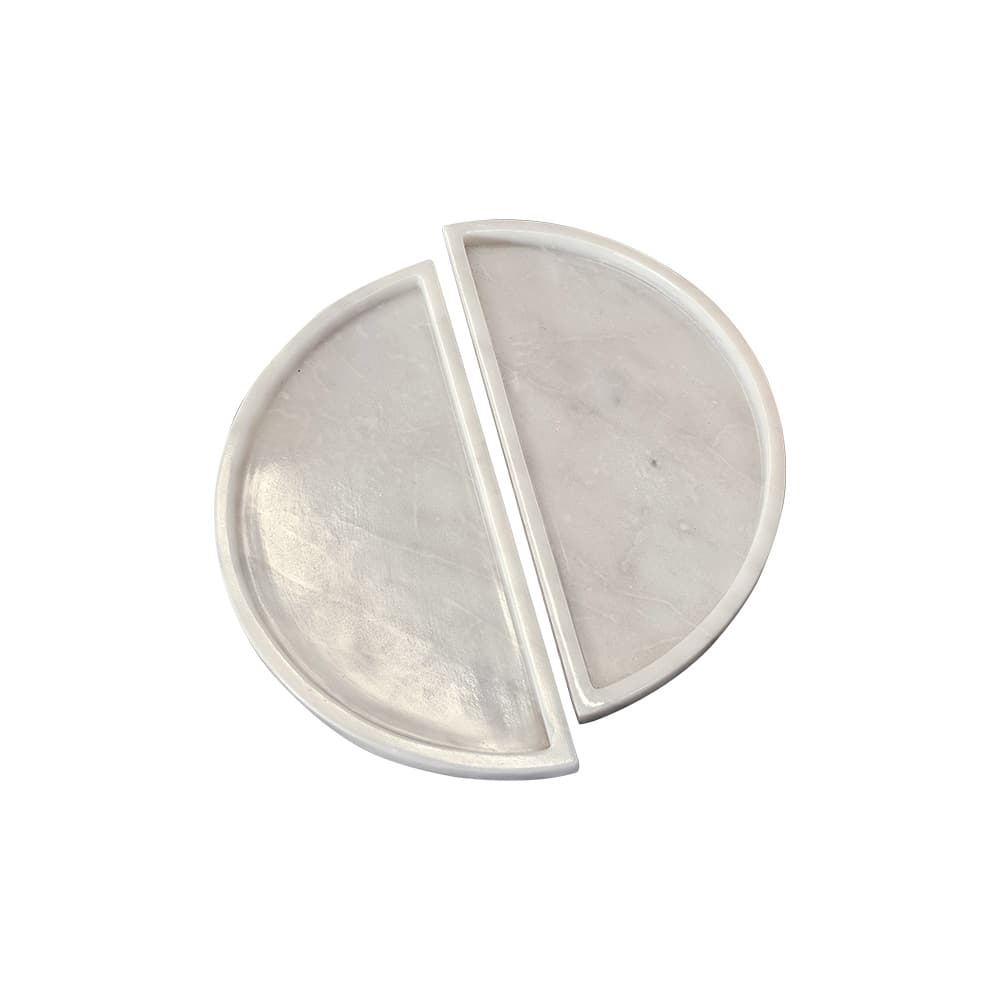 ถาดชุด 2 ชิ้น รุ่นฟูลมูน สีไวท์ไลแล็ค