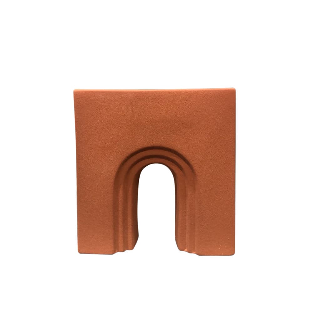 แจกัน รุ่น MATTE SQUARE สีส้ม