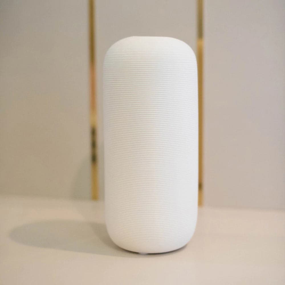 แจกันทรงกระบอกผิวลอน